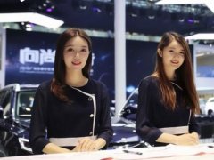 广州车展前台小姐姐很漂亮 车展模特美女云集