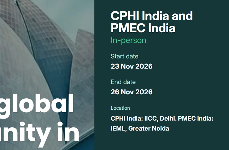 2026印度制药机械、包装机械展（PMEC India）(www.828i.com)