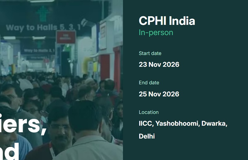 2026印度国际制药原料展（CPhI India）(www.828i.com)
