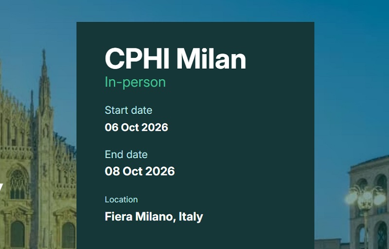 2026意大利米兰制药原料展览会（CPhI Milan）(www.828i.com)